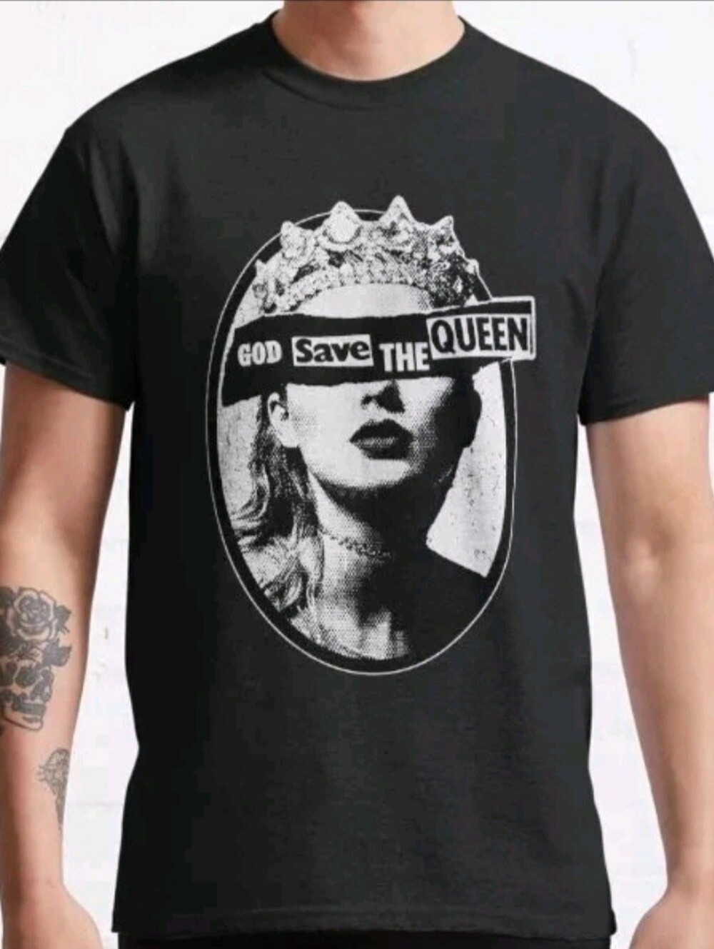 Taylor Swift "God Save The Queen" Graphic Tee, NEW